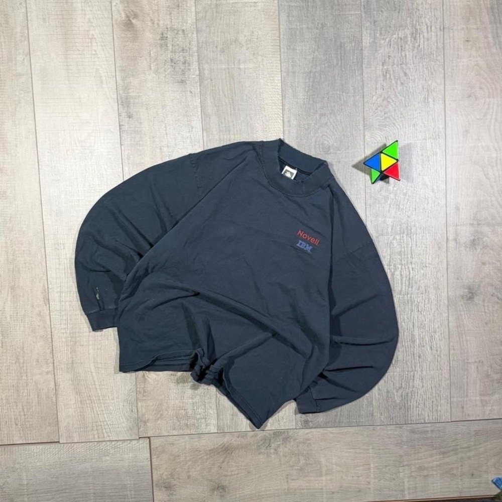 90s faded distressed rare novell‎ ibm computer tech software company shirt